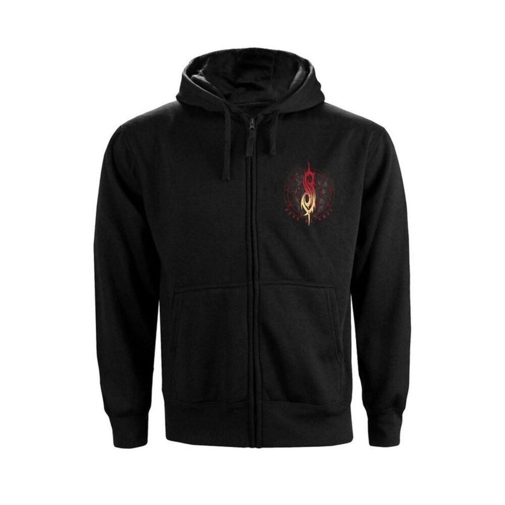 Slipknot Unisex Adult Burn Me Away Back Print Zipped Full Zip Hoodie / Black